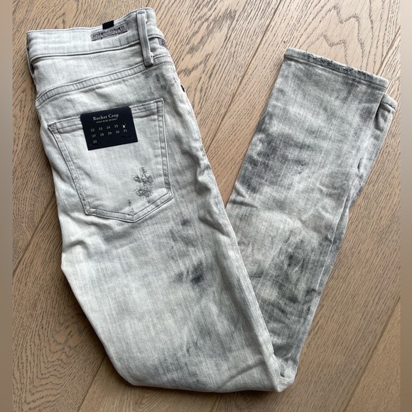 Citizens Of Humanity Rocket Crop High Rise Skinny 26 BNWT Fire Grey - Picture 4 of 11